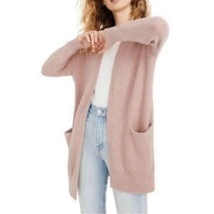 Madewell Summer Ryder Cardigan Sweater Pink Long Sleeve Lightweight G5474 Sz XS